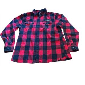 Men’s Ducati Omaha Flannel Shirt Red Black Checkered